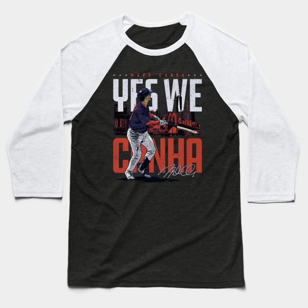 Mark Canha New York M Yes We Canha Baseball T-Shirt by danlintonpro